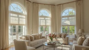 How to Cover a Curved Window